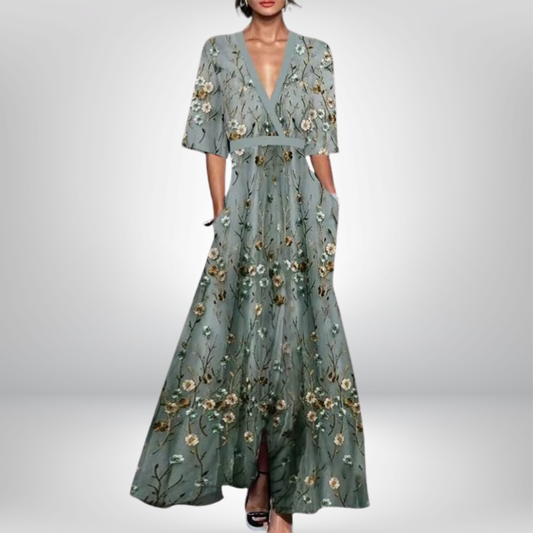 Henrietta™ | Elegantes Kleid mit Blumenmuster